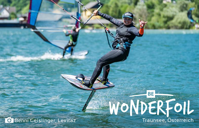 Be Wonderfoil beim Lakeventure Funfoilrace von Levitaz am Traunsee