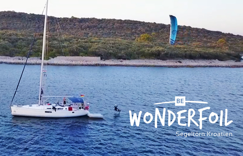 Be Wonderfoil in Kroatien beim segeln und Hydrofoilen