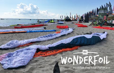Be Wonderfoil bei der Hydrofoil Pro Tour auf Fehmarn - Kitesurfworldcup